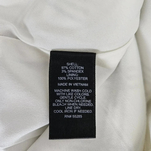 Express Straight Pencil Midi Skirt White Black Windowpane Plaid Zip Back - Picture 5 of 5